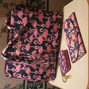 Too cute! Simply Southern 3pc. Set Handbag, wallet, I.D. fob